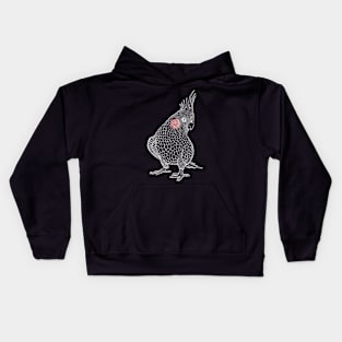 Parrot cockatiel bird cockatiel lover Kids Hoodie